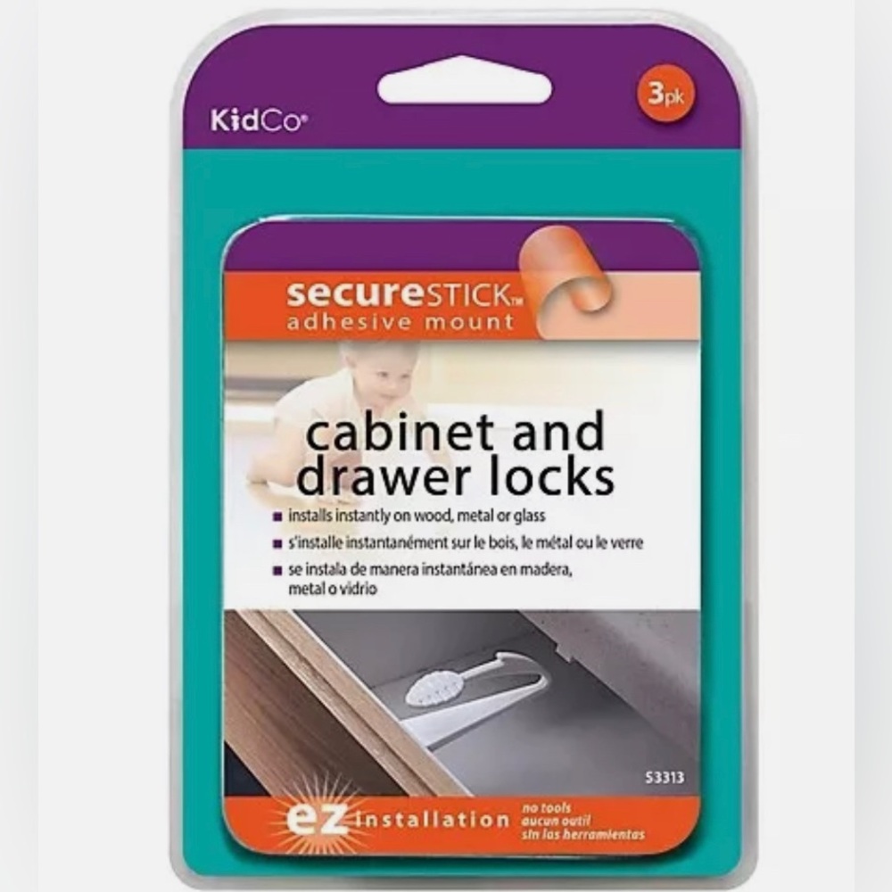 2 Sets KidCo Cabinet & Drawer Locks